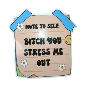 NEW Note To Self Sticker